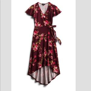 Fortune+Ivy High Low Floral Dress